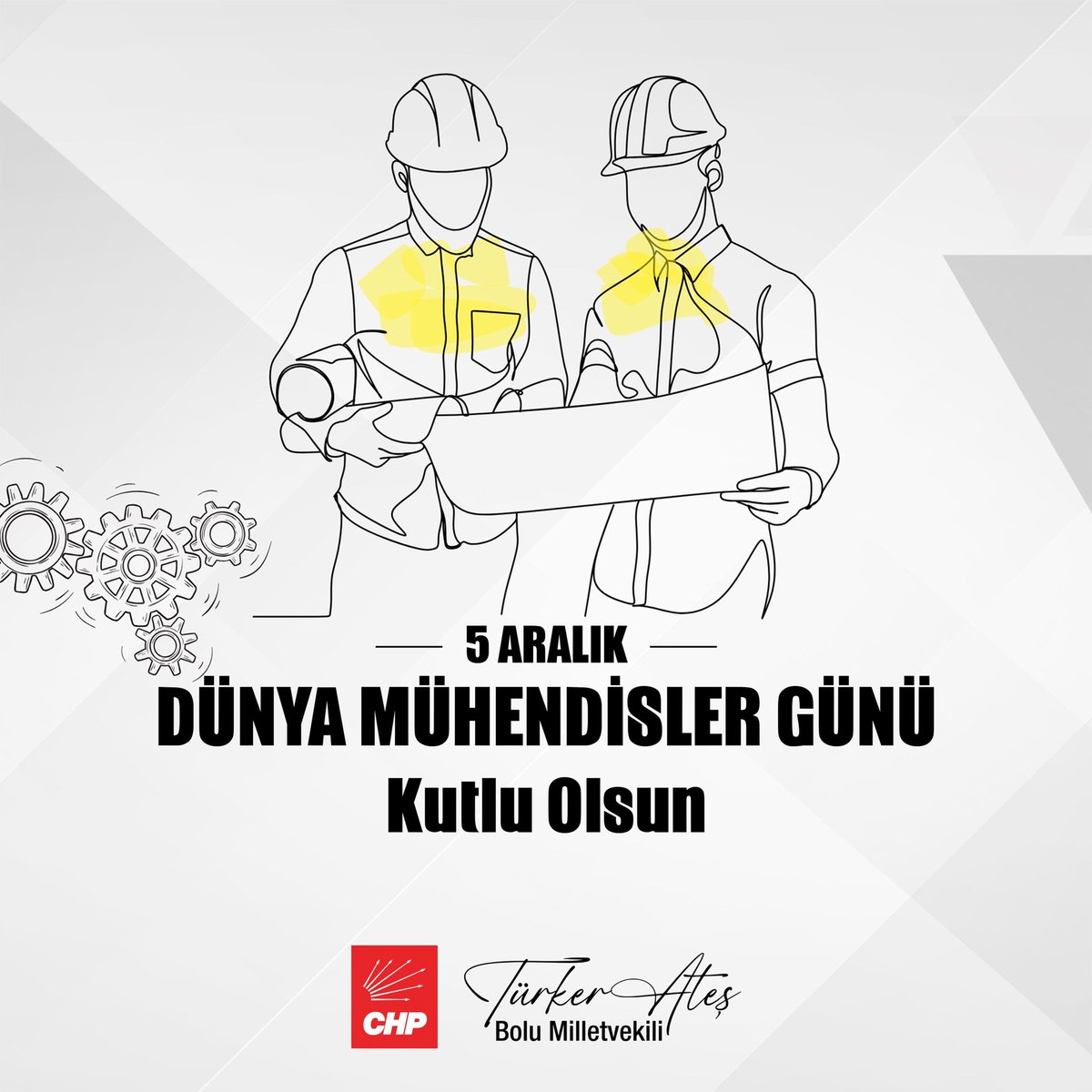 Yaşamımızın her bir köşesinde emekleri ve izleri olan tüm mühendislerimizin 5 Aralık Dünya Mühendisler Günü kutlu olsun. 

Bu vesileyle, ülkemize katma değer katan inşaat mühendislerimizin kamuda yeterli istihdam imkanı bulamadığını hatırlatıyorum. Bu konuda acilen çalışma