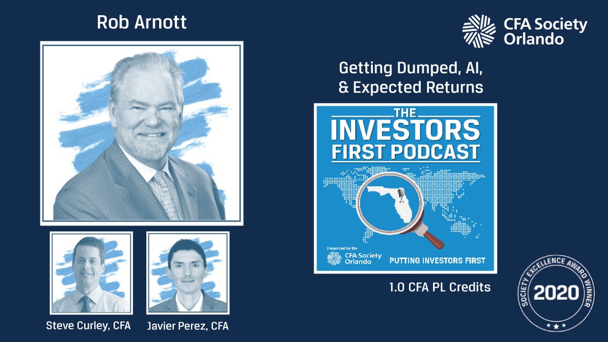 New episode w/ Rob Arnott of Research Affiliates (<a href="/RA_Insights/">Research Affiliates</a>), hosted by Steve Curley, CFA &amp; Javier Perez, CFA. We discuss Florida, Research Affiliates launch post Tech Bubble, new ETF NIXT, AI &amp; its impact on white-collar professionals &amp; expected returns.

Enjoy!