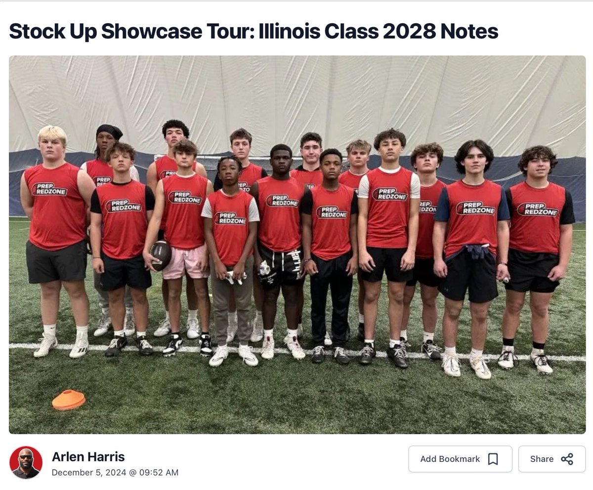 Arlen Harris Sr. (@arlenharrissr) on Twitter photo More coverage from tour! Check out Class of 2028 from IL. SUBSCRIBE & READ👇
Discount Code: “HARRIS30”
Follow: <a href="/PrepRedzoneIL/">Prep Redzone Illinois</a>
<a href="/Stanlee_golden/">Stanlee</a>
<a href="/AnthonyBal6847/">Anthony Baldauf</a>
prepredzone.com/2024/12/stock-… More coverage from tour! Check out Class of 2028 from IL. SUBSCRIBE & READ👇
Discount Code: “HARRIS30”
Follow: <a href="/PrepRedzoneIL/">Prep Redzone Illinois</a>
<a href="/Stanlee_golden/">Stanlee</a>
<a href="/AnthonyBal6847/">Anthony Baldauf</a>
prepredzone.com/2024/12/stock-…