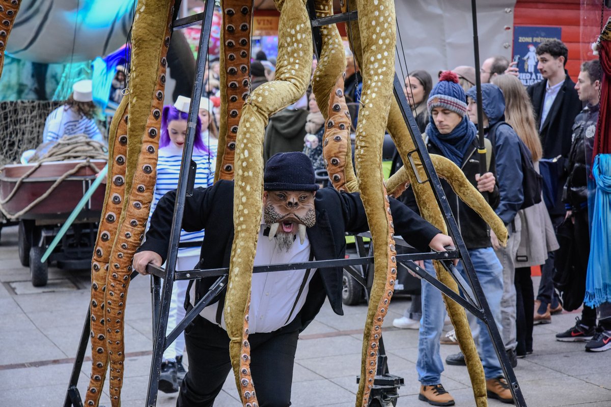 Hier, le centre-ville d’#Amiens a vu déambuler un cortège de créatures marines 🌊

Un grand bravo à la Compagnie EliXir pour ce show inoubliable. RDV ce vendredi 6 décembre pour la prochaine représentation ! ✨

#marchedenoel #christmasmarket