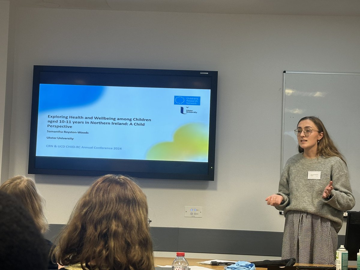 Dr Jenny Davison (@jennydavison_) on Twitter photo <a href="/UlsterUniPsych/">UlsterUni Psychology</a> PhD researcher Samantha Royston-Woods presenting her Thesisin3 ‘Exploring health and wellbeing among children aged 10-11 years’ <a href="/CRNINI/">Children's Research Network</a> #CRNUCD #Annualconference2024 Proud supervisors <a href="/mmclaughlin14/">Dr Marian McLaughlin</a> <a href="/UlsterUniPsych/">UlsterUni Psychology</a> PhD researcher Samantha Royston-Woods presenting her Thesisin3 ‘Exploring health and wellbeing among children aged 10-11 years’ <a href="/CRNINI/">Children's Research Network</a> #CRNUCD #Annualconference2024 Proud supervisors <a href="/mmclaughlin14/">Dr Marian McLaughlin</a>