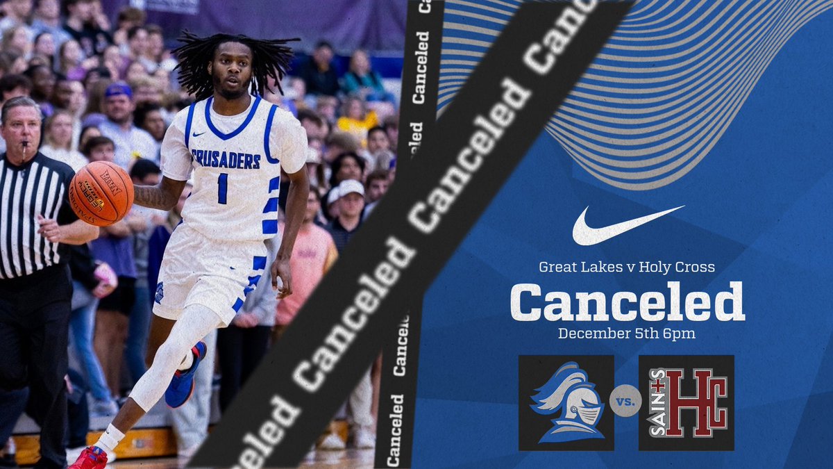 Today's rescheduled game at Holy Cross has been canceled due to the continued inclement weather. 
Make up date TBD