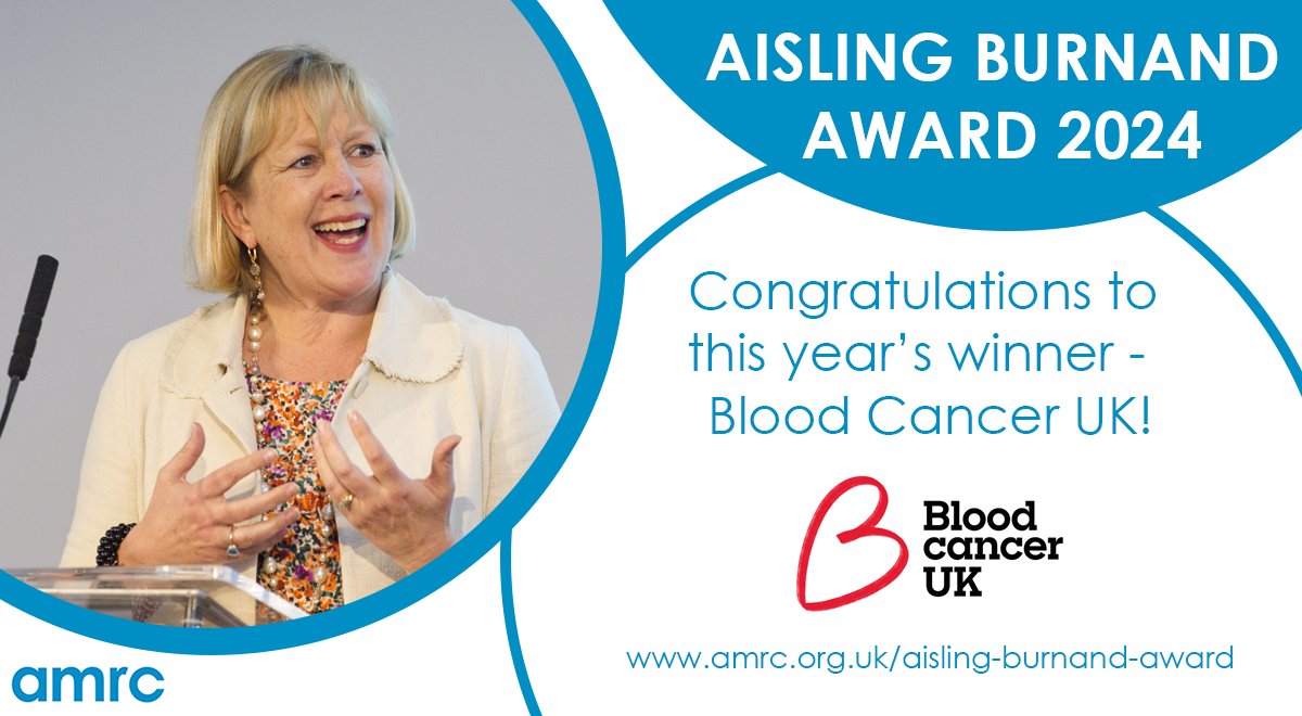 AMRC (@amrc) on Twitter photo Congratulations to the Aisling Burnand Award 2024 winner <a href="/bloodcancer_uk/">Blood Cancer UK</a>!
We received many excellent examples of impactful advocacy, but the UK Blood Cancer Action Plan stood out for its particularly strong evidence base, clear presentation & wide reach. bit.ly/3ZFpYOk Congratulations to the Aisling Burnand Award 2024 winner <a href="/bloodcancer_uk/">Blood Cancer UK</a>!
We received many excellent examples of impactful advocacy, but the UK Blood Cancer Action Plan stood out for its particularly strong evidence base, clear presentation & wide reach. bit.ly/3ZFpYOk