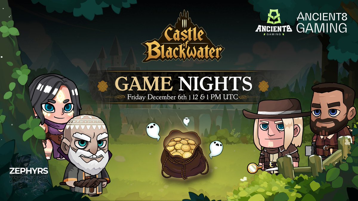 Castle Of Blackwater (@blackwater_town) on Twitter photo 🌟 DOUBLE SHOWDOWN FRIDAY🌟
We’ve got an action-packed Friday lined up for you, villagers! Will both communities keep their friendships intact while facing the castle's challenges? 🏰✨
🕛 12 PM UTC - <a href="/Zephyrs_Guild/">Zephyrs / ゼファーズ</a> Discord 🇯🇵
🕐 1 PM UTC - <a href="/Ancient8Gaming/">Ancient8 Gaming</a> Discord 🌏
See you 🌟 DOUBLE SHOWDOWN FRIDAY🌟
We’ve got an action-packed Friday lined up for you, villagers! Will both communities keep their friendships intact while facing the castle's challenges? 🏰✨
🕛 12 PM UTC - <a href="/Zephyrs_Guild/">Zephyrs / ゼファーズ</a> Discord 🇯🇵
🕐 1 PM UTC - <a href="/Ancient8Gaming/">Ancient8 Gaming</a> Discord 🌏
See you