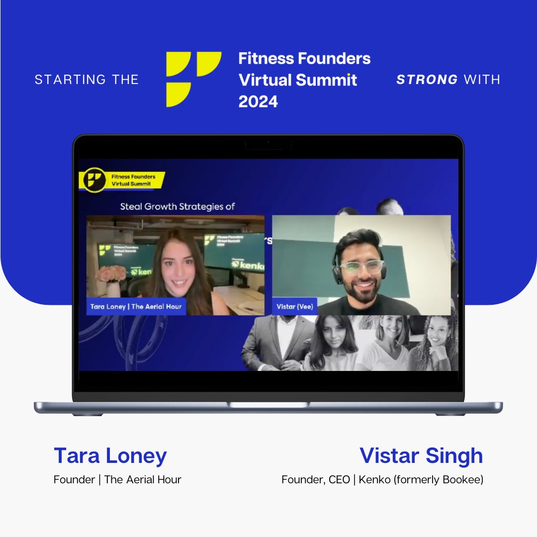 kenko_ai's tweet photo. The Fitness Founders Virtual Summit is live with Tara Looney and Vistar Singh. Tune in to hear how AI and automation are revolutionizing the fitness industry!
https://t.co/jFr0VL5wwp

#FitnessFounders24 #VirtualSummit #fitness #studio https://t.co/3nJTejyuAr