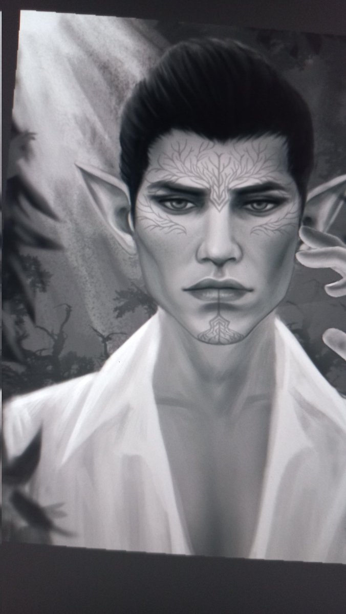 lomielarts's tweet photo. #Wip #slowarrow
Painting him is so painful

#Felassan #DragonAgeVeilguard #Solas #dragonage https://t.co/IrXwaHesz3