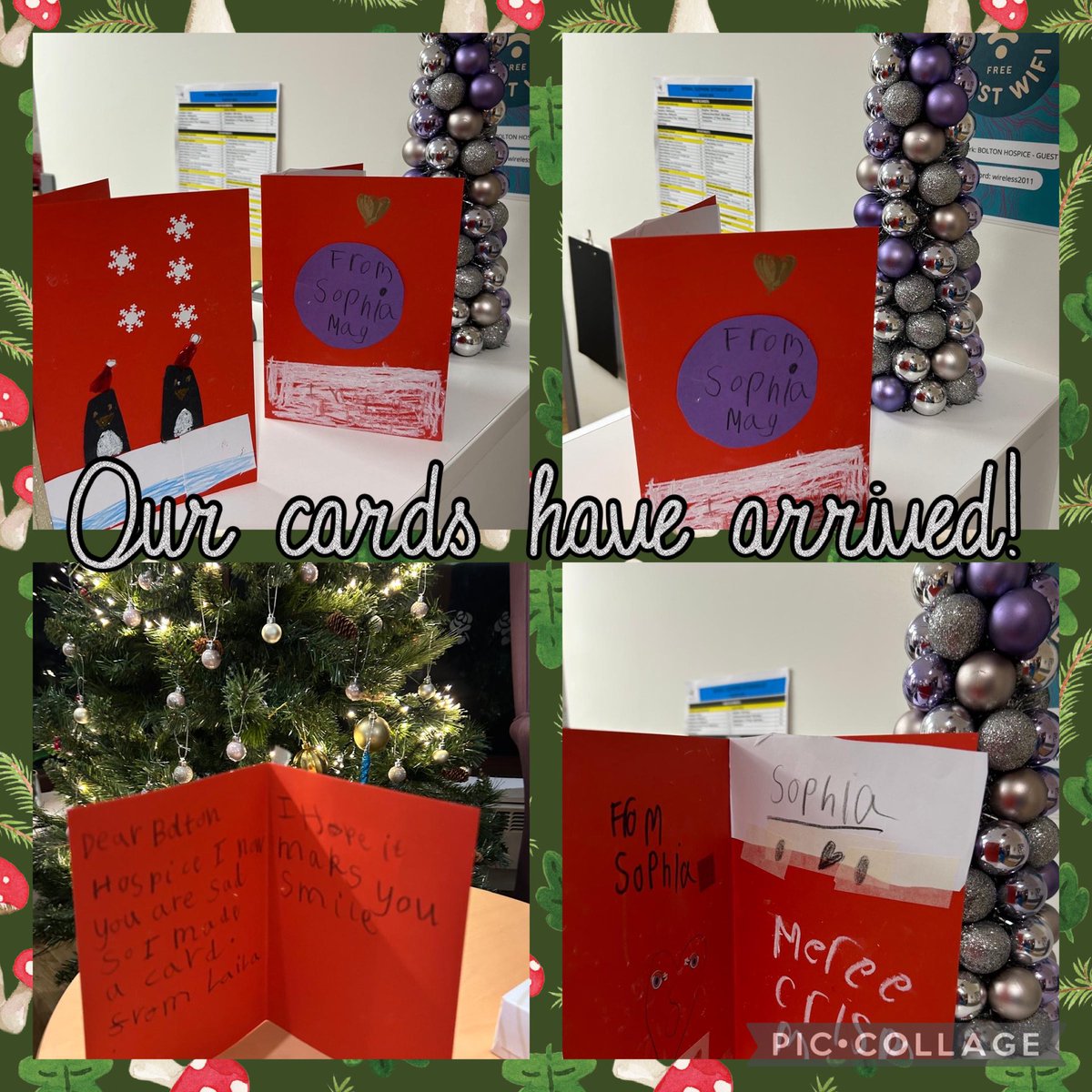 19thSquirrels's tweet photo. Our cards have reached @boltonhospice and it is so lovely to hear that they have put smiles on faces. Happy holidays from 19th Bolton Squirrels! 🎄🎉🎁 https://t.co/8TrOSLtI5s