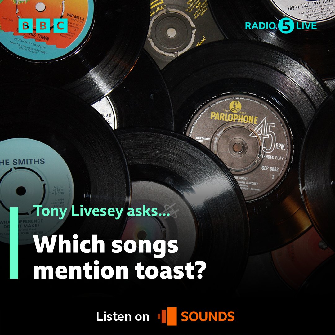 The Mixtape is back!!! 🎶

Tony Livesey takes the reigns...

Colin Murray has officially handed it over, Tony’s worried it could be TOAST! 

What songs mention toast?🍞

Let's hear 'em! ⤵️