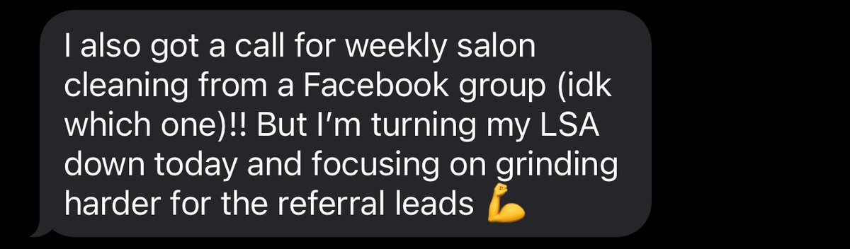 pjmcgeary's tweet image. Facebook groups are ripping for this particular @SimbaLocal client in Florida 🔥

It takes time to build up, but if you’re in a good market with active groups, it’s only a matter of time until it starts to roll 💰

Building a brand ✅
Less reliance on LSA ✅
Reusing closed leads