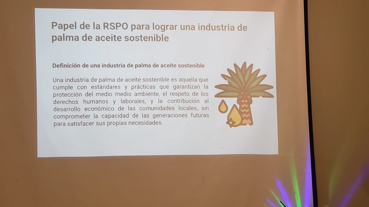 Festagro's tweet photo. 🌍✨ Festagro participó activamente en el evento: El papel de la RSPO para lograr una industria de palma de aceite sostenible, reforzando su compromiso con la sostenibilidad, y la defensade los derechos.
#RSPO #Sostenibilidad #AceiteDePalma #MedioAmbiente #Festagro https://t.co/mSY5A7d2zG