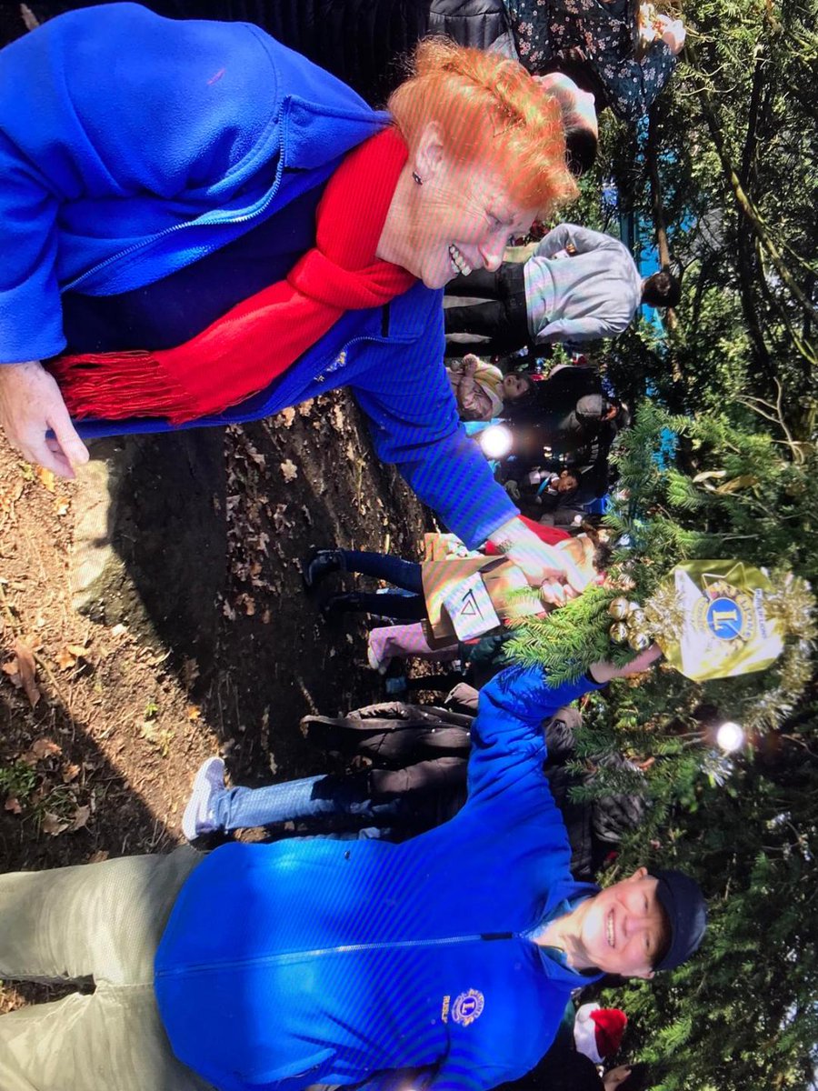 RuislipLions's tweet photo. Hanging Ruislip Lions Bauble at Eastcote House and Garden Community Event. https://t.co/Qc3yHaNYSW