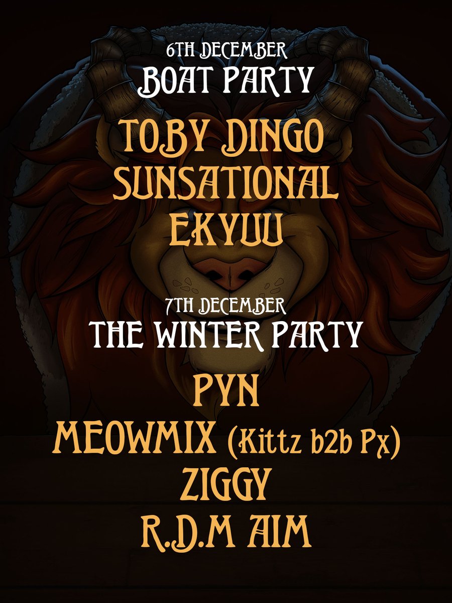 No. Sleep. Till Sunday...

Massive DJ line up this year - Toby Freakin' Dingo, Sunsational and Ekyuu gonna be rocking the Boat Party.

And for the Saturday Winter Party we've got Pyn, MeowMix, Ziggy, and R.D.M AIM

Let's DO THIS!
