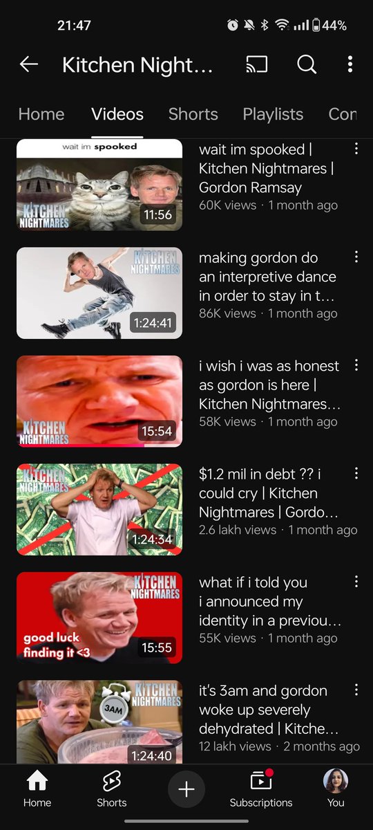 aish_java's tweet image. One of my life goals is to be as creative and hilarious as whoever titles kitchen nightmares compilation videos.