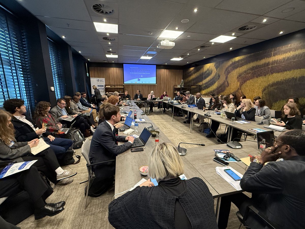 ICwS_SAS's tweet image. 🌎International Crimes Affecting the Environment🌎 Timely event today on international crimes affecting the environment in the #DRC and #Ukraine at the 23rd session of the International Criminal Court Assembly of States Parties in The Hague, organised by @J_RapidResponse  and…