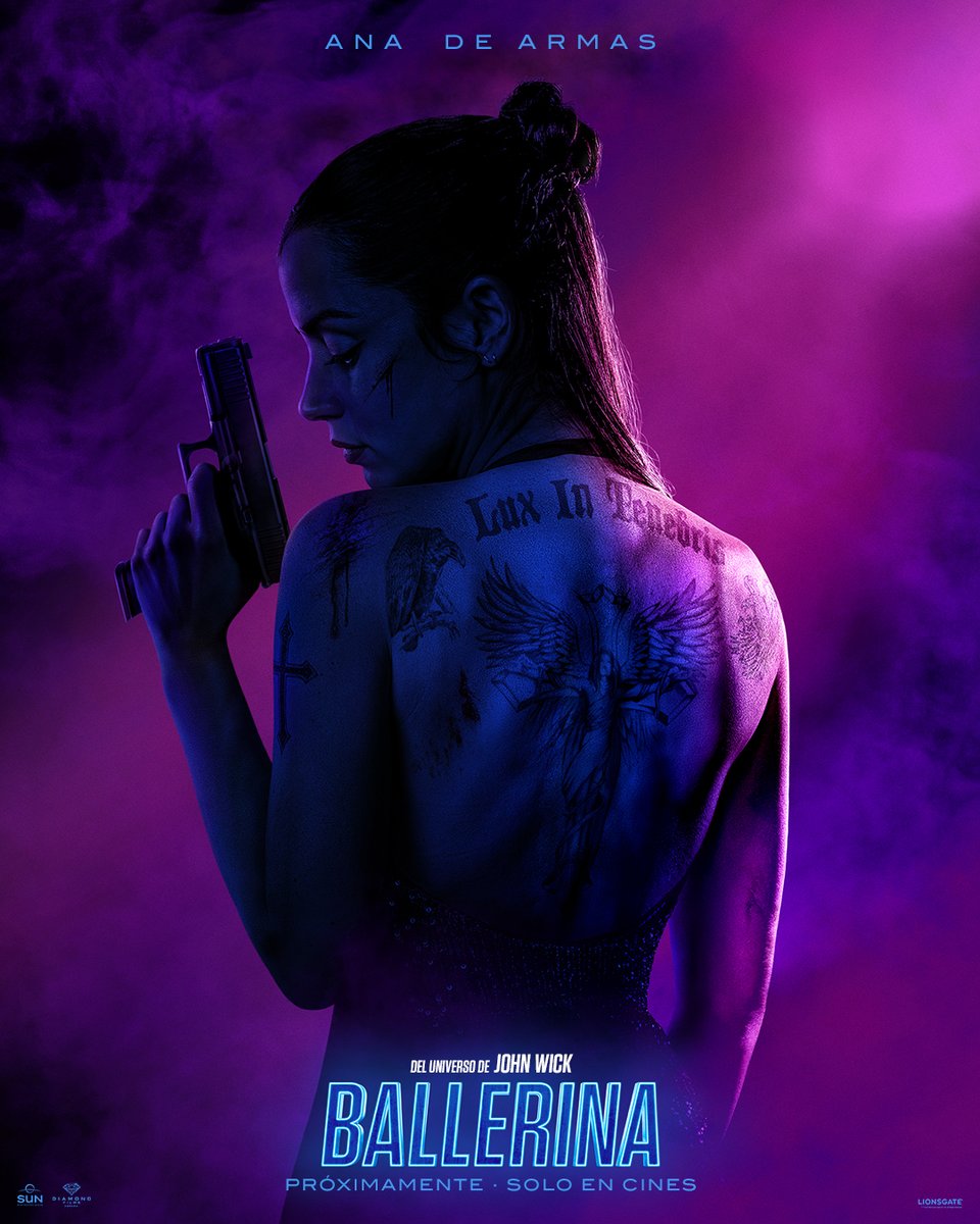 DiamondFilmsES's tweet photo. #AnadeArmas es la nueva cara de la venganza.
#Ballerina llega a los cines en junio de 2025. Que empiece el espectáculo.
--
#JohnWick #KeanuReeves #AltaMesa #HotelContinental #ElContinental #LanceReddick #IanMcshane https://t.co/hZz9pO5YeN