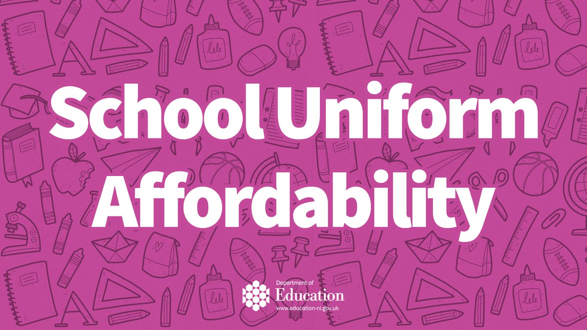 Education_NI's tweet image. The Education Minister, @paulgivan has welcomed the Executive’s agreement to formally enable the preparation of a School Uniforms Bill by the Office of the Legislative Counsel. Once in law, the new School Uniforms Bill will require schools to place affordability at the centre of…