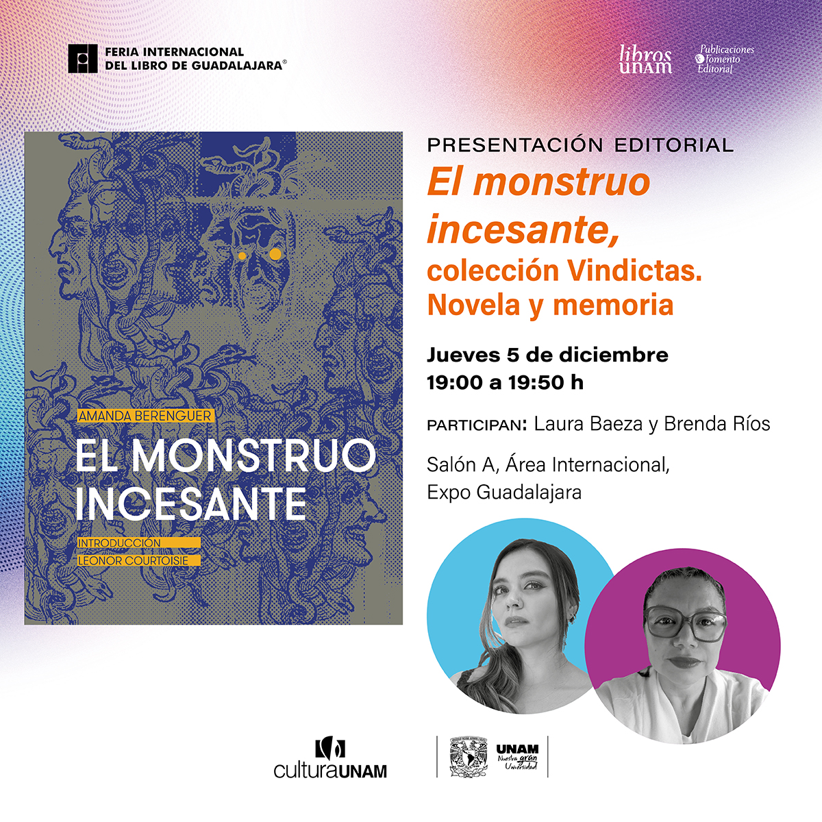 librosunam's tweet photo. ✨ Este jueves presentaremos «Biodiversidad y salud planetaria», de la colección #Ecosalud, y «El monstruo incesante», uno de los nuevos títulos de la colección #Vindictas. 🤩 ¡Te esperamos!
Consulta el programa. ➡️ https://t.co/wWAY1FyT9d 📖
@laurahbaeza @DGDCUNAM https://t.co/LeURh7AtV0