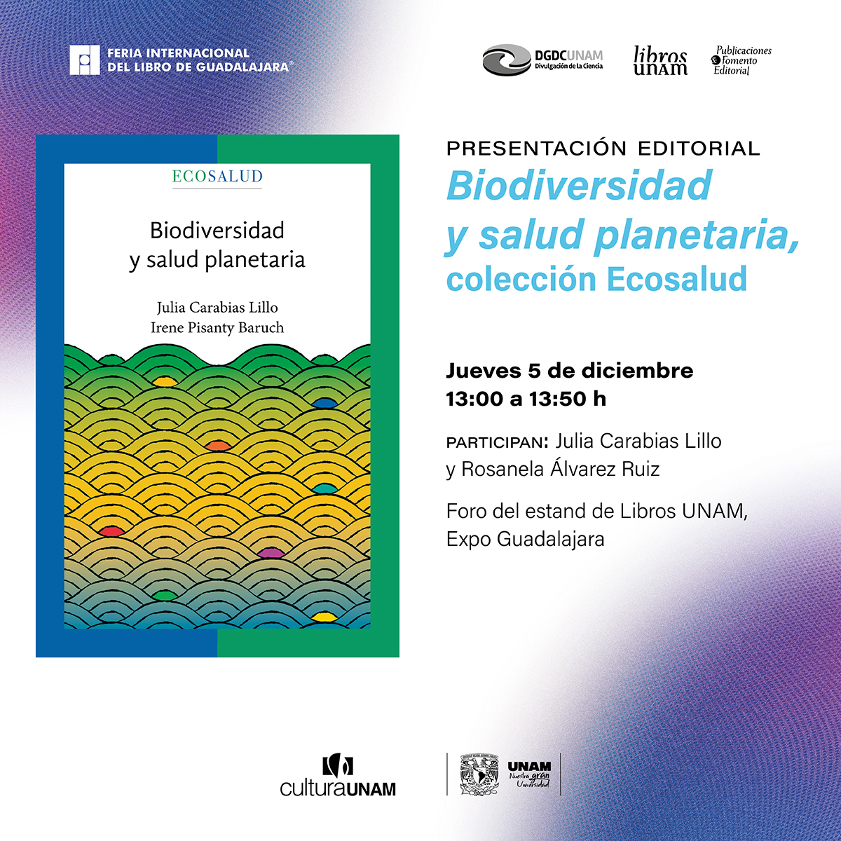 librosunam's tweet photo. ✨ Este jueves presentaremos «Biodiversidad y salud planetaria», de la colección #Ecosalud, y «El monstruo incesante», uno de los nuevos títulos de la colección #Vindictas. 🤩 ¡Te esperamos!
Consulta el programa. ➡️ https://t.co/wWAY1FyT9d 📖
@laurahbaeza @DGDCUNAM https://t.co/LeURh7AtV0