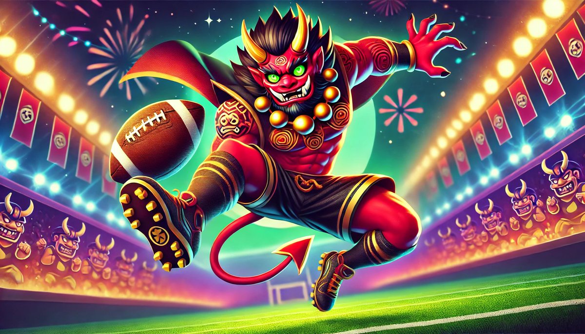 👹 The Japanese Devil is fired up and bullish! 🐂🔥 

Ready to lay the game down and dominate the charts. 🕹️💚 

Let’s play to win, green candles only , #OnieToken! 🚀 

#sol #solana #meme