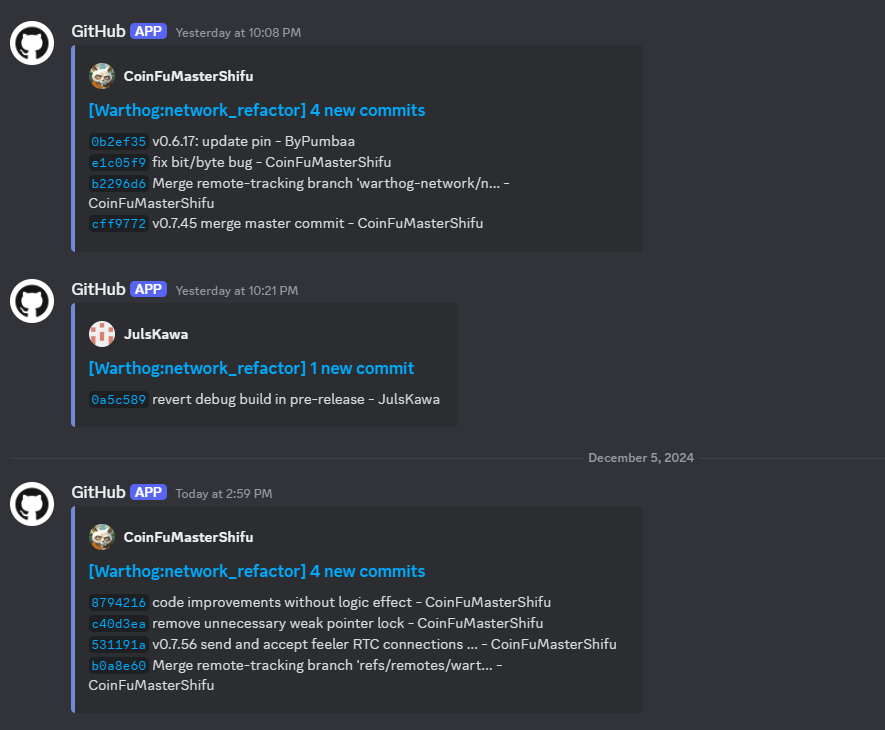 warthognetwork's tweet photo. - Diligence. πͺπ
#Github #development #warthogcrypto #coding $WART #InnovateBlockchain #CryptoNews #btc100k #WARTHOG https://t.co/QGLOTWm7jf