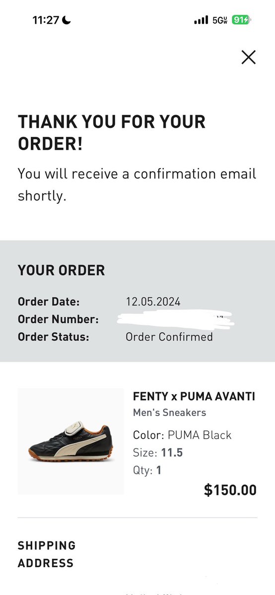 joecampp's tweet image. YAY so happy. Didn’t get the black ones the first time they dropped cause I overslept LOL. Only made it out with the chrome #fentyxpuma @puma