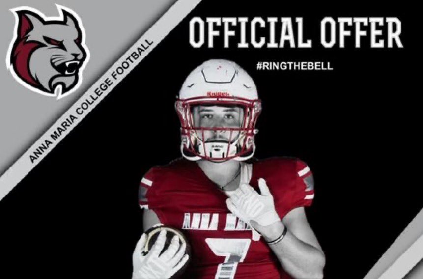 After a good talk with <a href="/MccuinRonnie/">Ronnie McCuin</a> I am blessed to receive an Offer from Anna Maria College
<a href="/CoachBell100/">D. Bell</a>
<a href="/coachpaxia/">Coach Paxia</a>
@CoachPinedaWB
<a href="/WBDoggsFB/">Winder-Barrow Bulldoggs FB</a>
<a href="/NEGARecruits/">Northeast Georgia Recruits</a>
 <a href="/RecruitGeorgia/">Recruit Georgia</a>
 <a href="/kailonjai22/">Coach Jackson</a>
<a href="/tfbaxter1985/">Tyson Baxter</a>
<a href="/ChipolettiH/">Coach Chip</a>