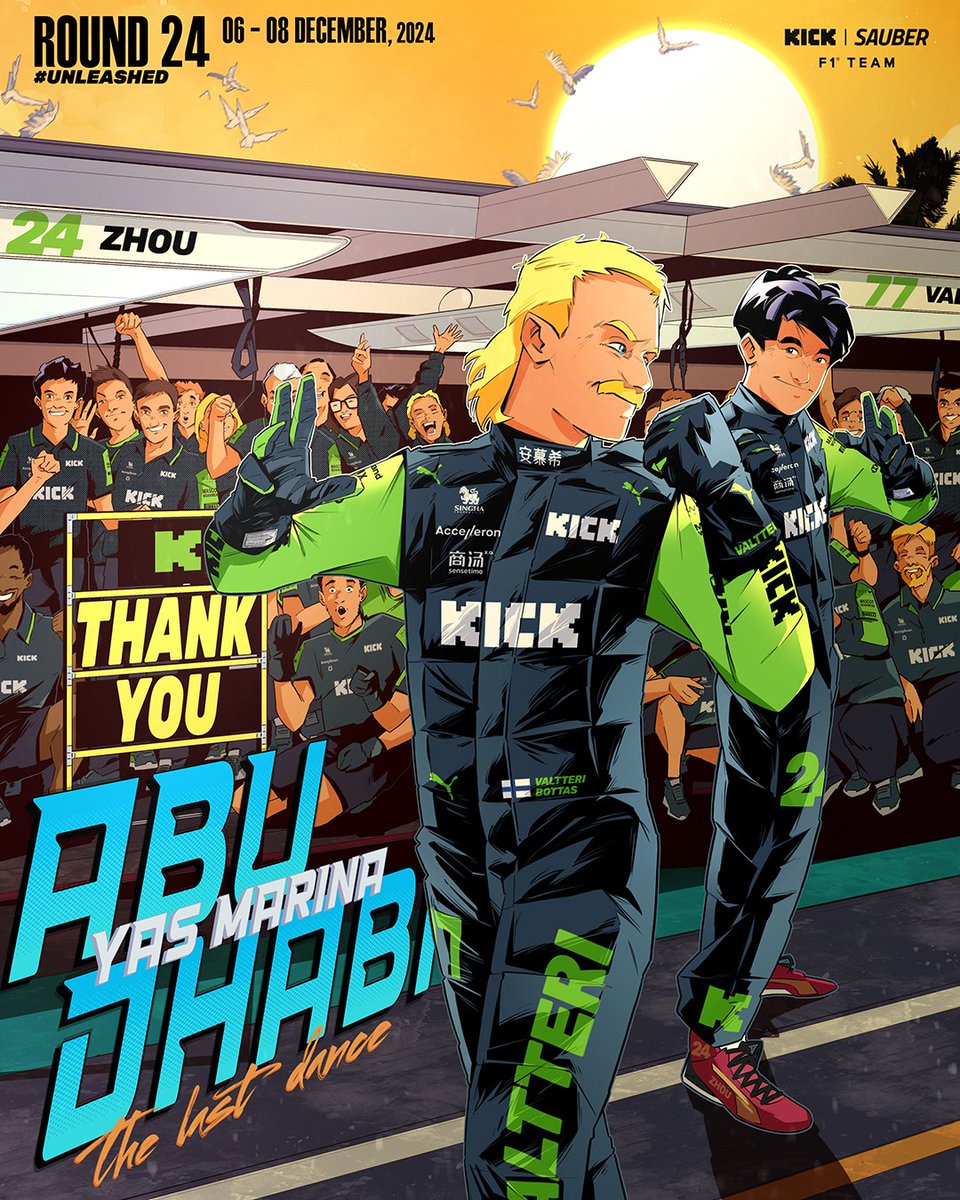 audif1_'s tweet photo. The Adventures of Zhou and Valtteri: The last dance 🇦🇪💚

🎨🖌️Juan Alcalá

#Unleashed
#AbuDhabiGP https://t.co/CYe0k7j2Ec