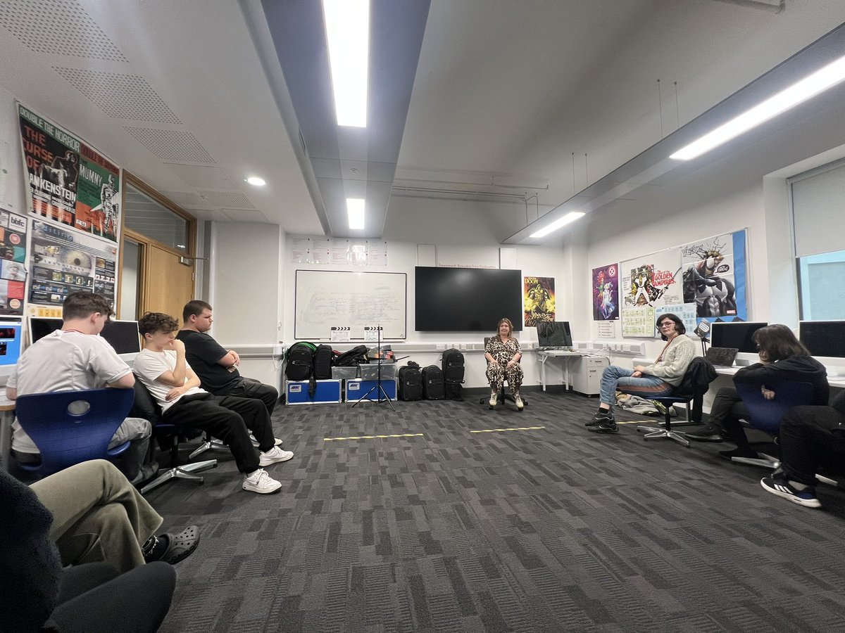 TCMT_Digital's tweet image. A big thank you to Sioned from @S4C for delivering a careers talk today to our first year Level 3 Creative Media learners!