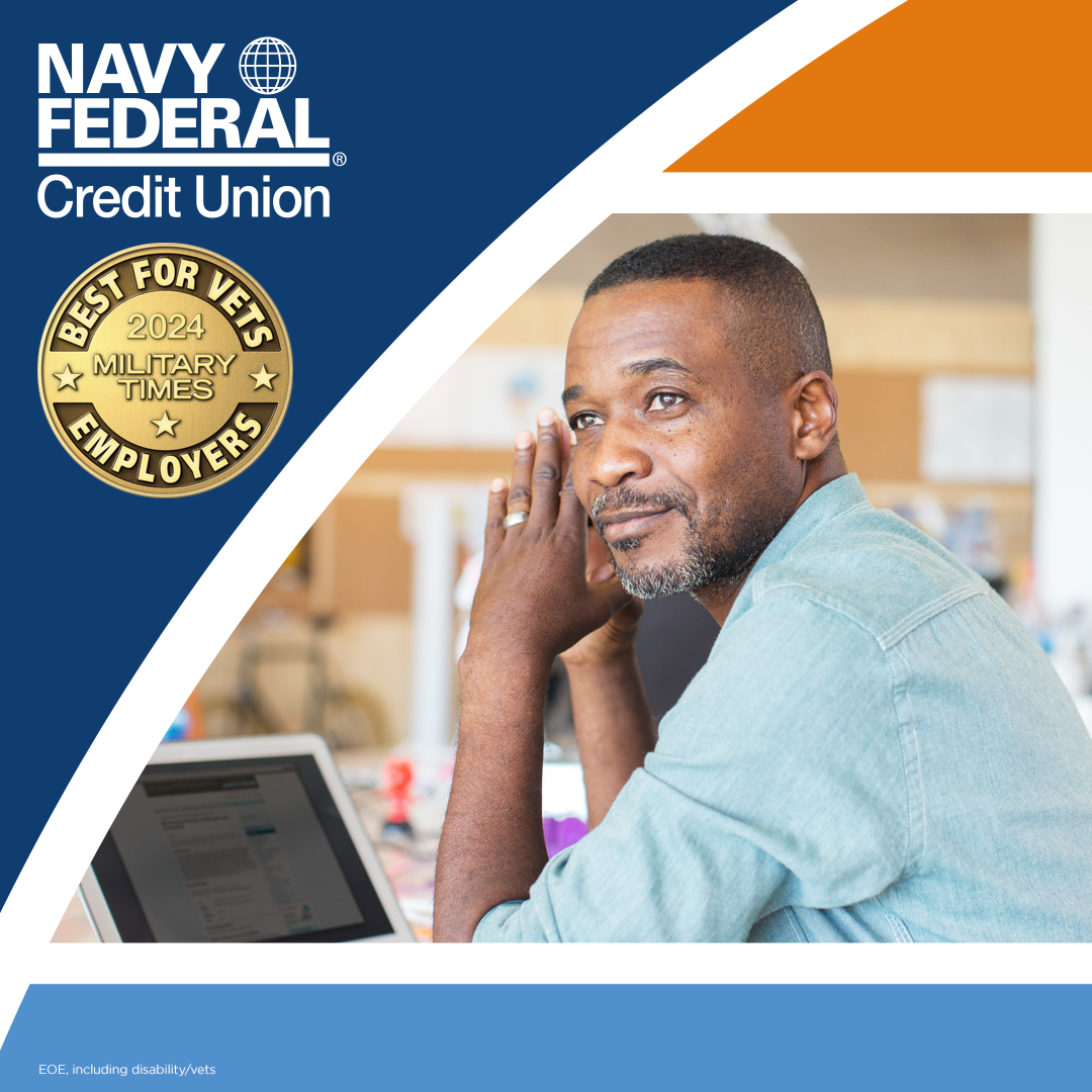 Navy Federal Credit Union (@navyfederal) on Twitter photo Helping servicemembers, their families and Vets is our core mission, so we’re especially touched to be named a #BestforVets by <a href="/MilitaryTimes/">Military Times</a>. Helping servicemembers, their families and Vets is our core mission, so we’re especially touched to be named a #BestforVets by <a href="/MilitaryTimes/">Military Times</a>.