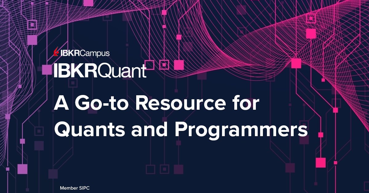 Quant Pros use the IBKR Quant Blog to learn how R, Python, IBKR API, AI &amp; other technologies transform financial markets:

ibkr.com/campus/quant

#PythonProgramming #AlgorithmicTrading