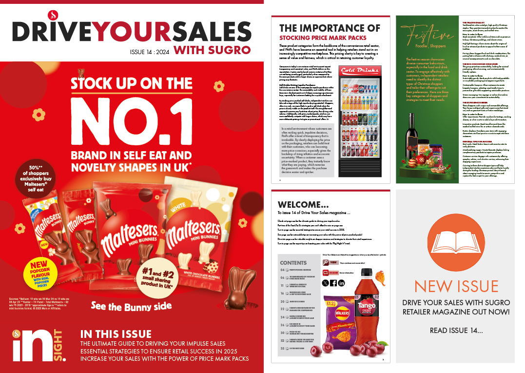 DriveYourSales_'s tweet photo. The latest issue of Drive Your Sales digital magazine is now live and available to view here:

https://t.co/93oibhf9f3

This issue focuses on:
- Festive Foodie Shoppers
- The Importance of Stocking Price Mark Packs
- Shopper Missions

…and much more!

#SugroUK #DriveYourSales https://t.co/YeeqQ9UU0E