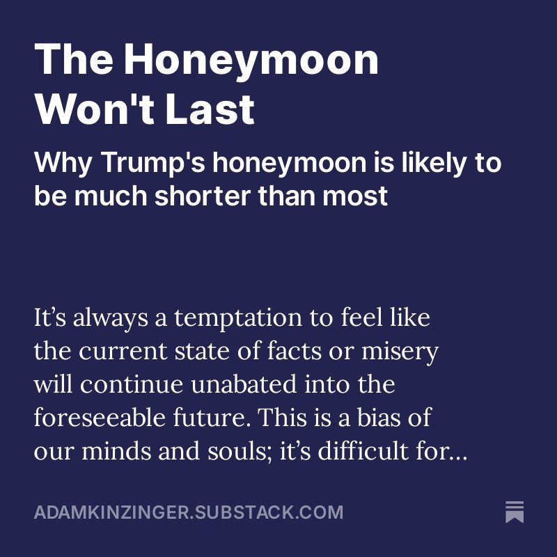 “Trump appears determined to test how quickly he can squander the goodwill he has, and when he does, it will only serve to reinforce what so many already know: his leadership is a clear and present danger to the principles that hold this nation together.”  My latest: