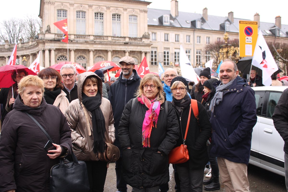 nancyengrand's tweet photo. 📷  Nous étions présents cet après-midi à l’appel de l’intersyndicale 54 pour défendre les droits des agents publics face à des mesures injustes portées par le projet de loi de finances 2025, les fonctionnaires réclament des conditions de travail dignes, une rémunération juste. https://t.co/pP0XWAbsTb