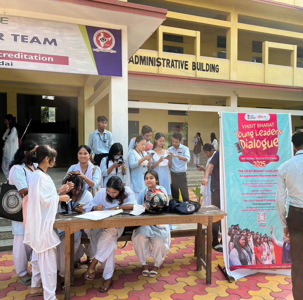 Goutamdeka0's tweet photo. Assisted college youth in My Bharat quiz registration.
Take part now! Registration extended till 10th Dec 2024.
Visit https://t.co/csxjLBFhZu.
@nss_rdguwahati @_NSSIndia @GorlosaNandita @DrRanjanKrKaka1 @mansukhmandviya @YASMinistry @himantabiswa @mybharatgov @narendramodi https://t.co/Or277DICp7