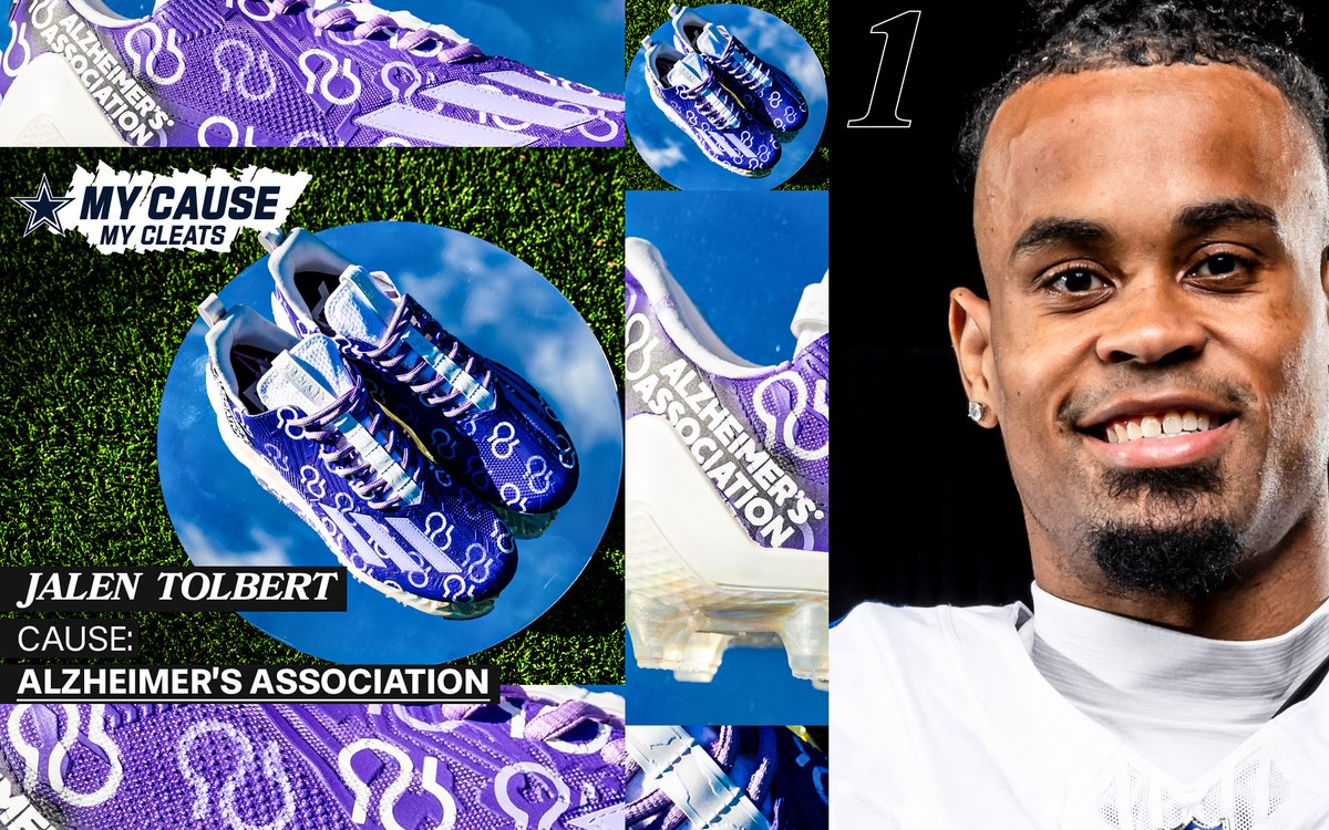 power in awareness 👏

<a href="/Jalen8Tolbert/">Jalen Tolbert</a> is joining <a href="/alzassociation/">Alzheimer's Association</a> in committing to raise awareness for Alzheimer’s disease and the impact it has on families who deal with it.

#MyCauseMyCleats | #DallasCowboys