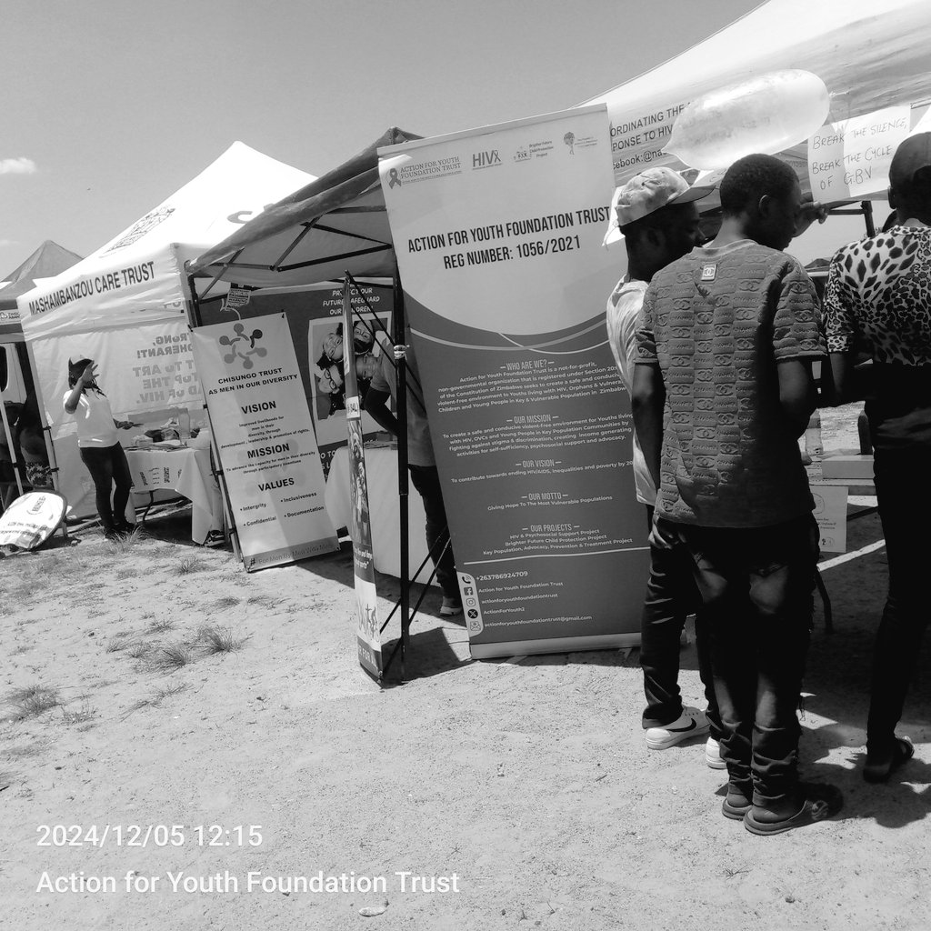 ActionForYouth2's tweet photo. Today we were at Tariro Primary School in Hopley. Join us in honoring World AIDS Day! 🌍 Our team at Action for Youth Foundation Trust is proud to be present at the event, where we are committed to supporting this vital cause. https://t.co/WRlUjdk9cA