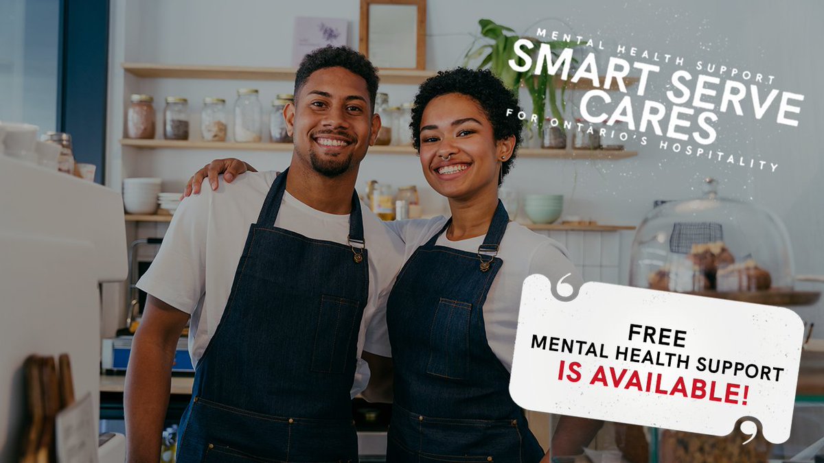 Smart Serve Ontario (@smartserve) on Twitter photo Your mental health matters! đź’™
Valid Smart Serve certificate holders get 3 free hours of virtual counselling + resources through #smartservecares, thanks to our partnership with <a href="/Not9to5org/">Not 9 to 5 Organization</a> & <a href="/GreenShieldCo/">GreenShield</a>.
Support is just a click away: ow.ly/PQWB50UhcOW. Your mental health matters! đź’™
Valid Smart Serve certificate holders get 3 free hours of virtual counselling + resources through #smartservecares, thanks to our partnership with <a href="/Not9to5org/">Not 9 to 5 Organization</a> & <a href="/GreenShieldCo/">GreenShield</a>.
Support is just a click away: ow.ly/PQWB50UhcOW.