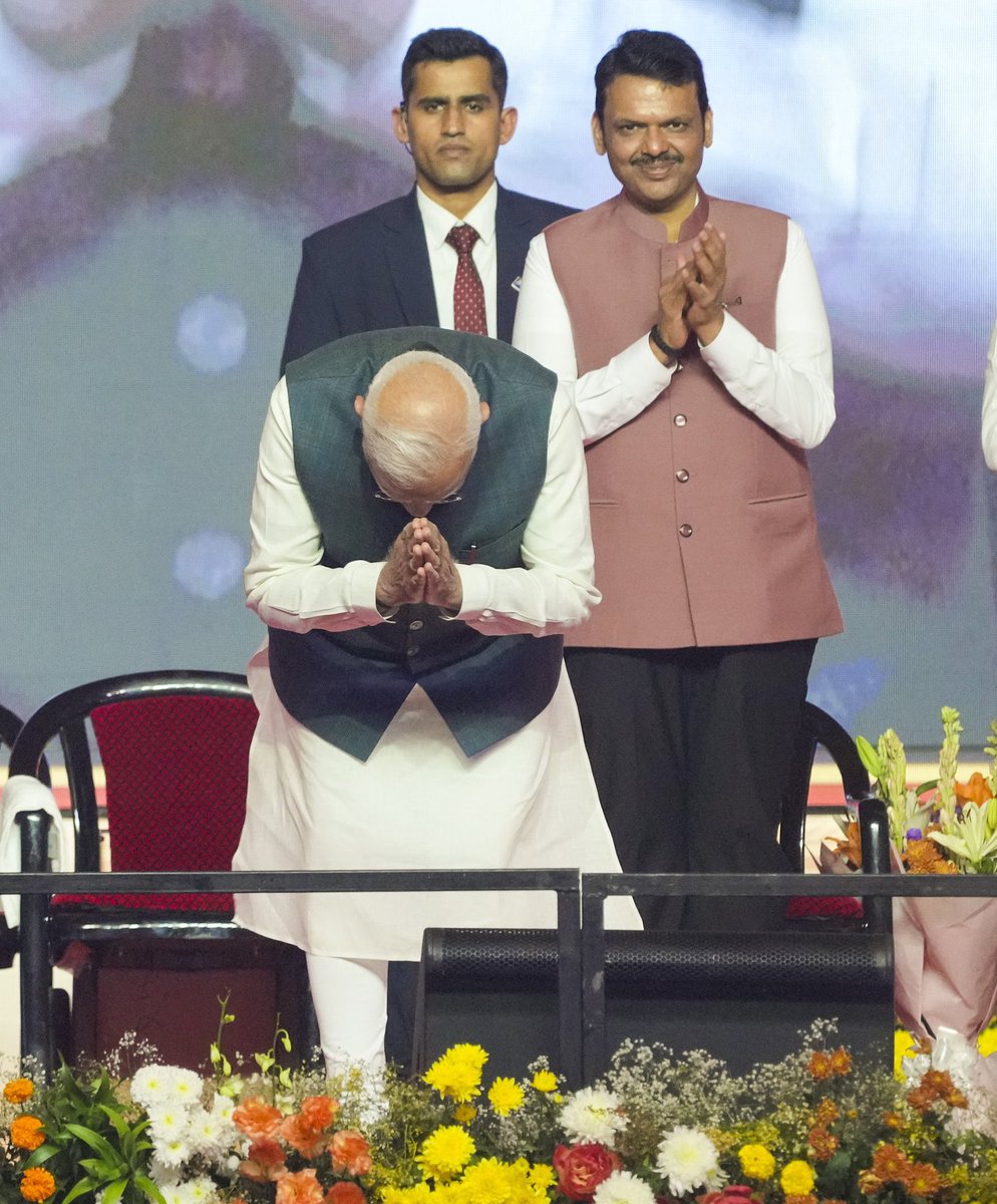 NehalShahBJP's tweet photo. Heartiest congratulations to Shri Devendra Fadnavis Ji on taking oath as Maharashtra's Chief Minister.  

Best wishes to Shri Eknath Shinde Ji and Shri Ajit Pawar Ji on assuming office as Deputy Chief Ministers.  

With a perfect blend of vision, experience, and determination, this leadership team is set to pave the way for progress and prosperity in Maharashtra, fulfilling the aspirations of its people with commitment and excellence.  

#Maharashtra #GoodGovernance #Mahayuti

@Dev_Fadnavis @mieknathshinde @AjitPawarSpeaks