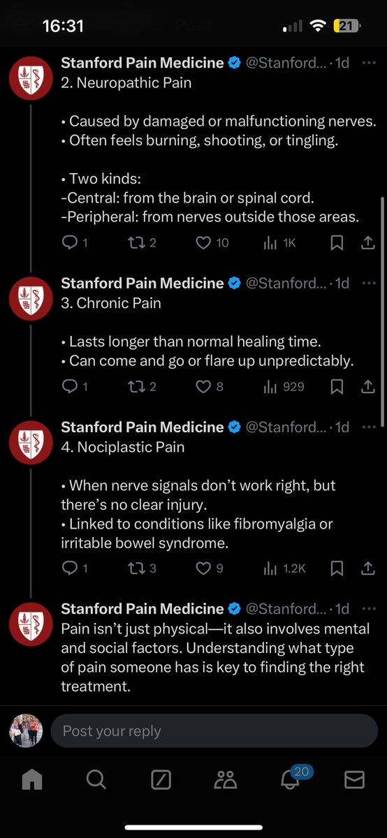 WirralCPS's tweet photo. Great few short tweets explaining the types of pain we see amongst our patients. You can have one or all of these! https://t.co/JvTAnLivt5