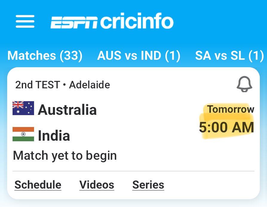 ManyuF4F's tweet photo. Local start time is a really cool feature from ⁦@ESPNcricinfo⁩ https://t.co/u0WhdJY2N3