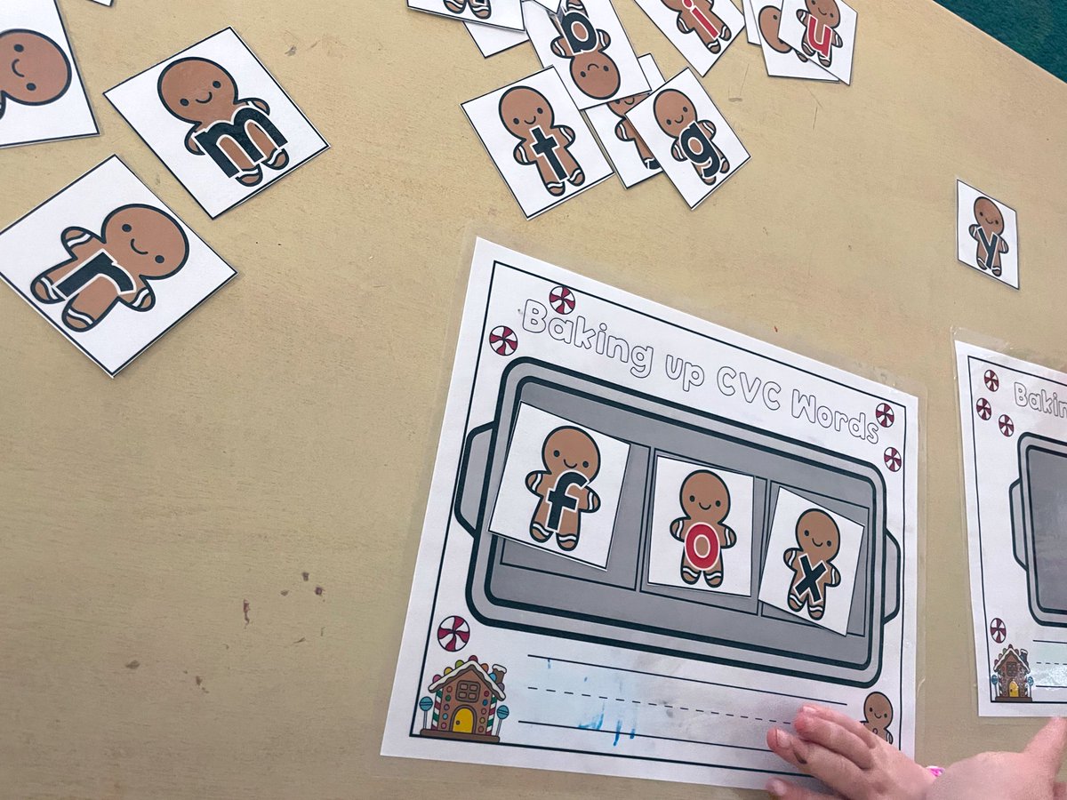 Baking CVC words! 🥰🍪