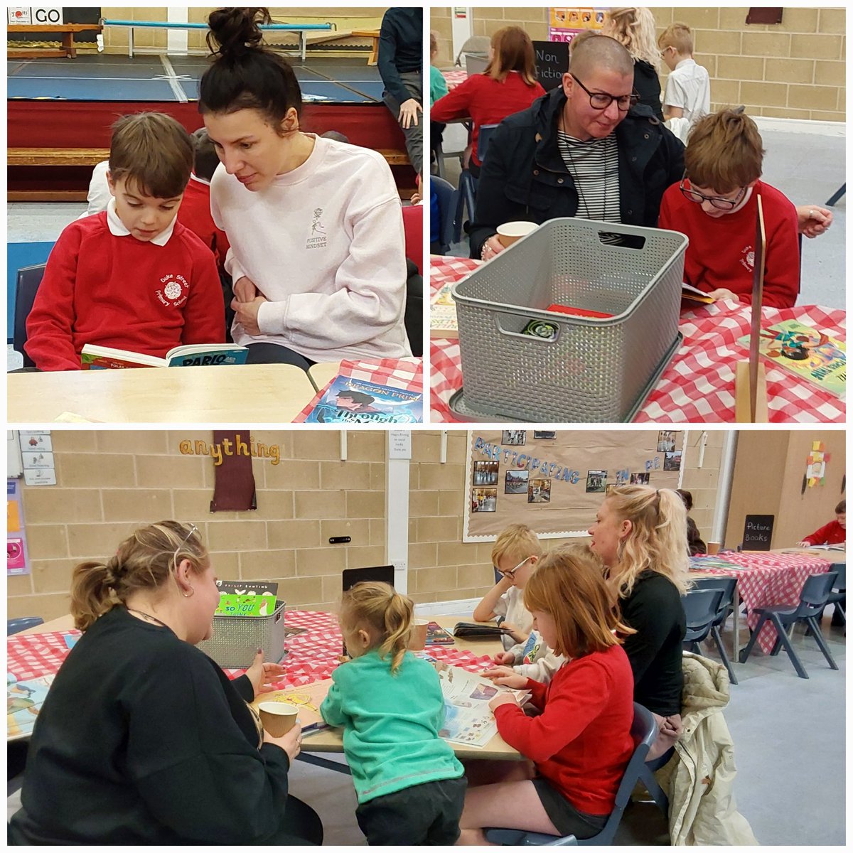 DukeStPrimary's tweet photo. It was our final Reading Cafe session of the year today for children in Sycamore and Chestnut 🥰📚 A huge 'Thank you' to all the grown-ups who attended. ☕️🫖📚 #readingforpleasure #ReadingCafe https://t.co/CIwjFcFTRw