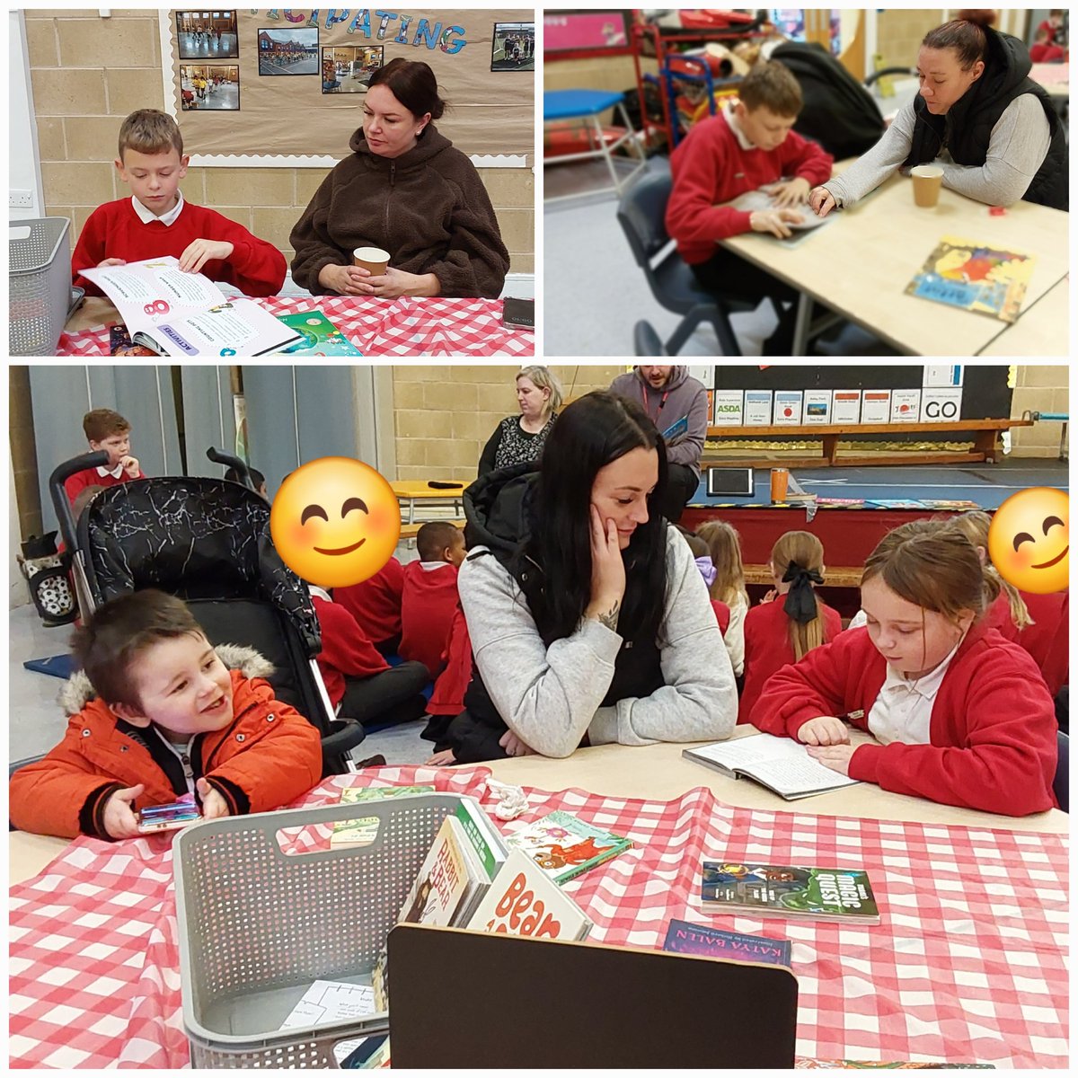 DukeStPrimary's tweet photo. It was our final Reading Cafe session of the year today for children in Sycamore and Chestnut 🥰📚 A huge 'Thank you' to all the grown-ups who attended. ☕️🫖📚 #readingforpleasure #ReadingCafe https://t.co/CIwjFcFTRw