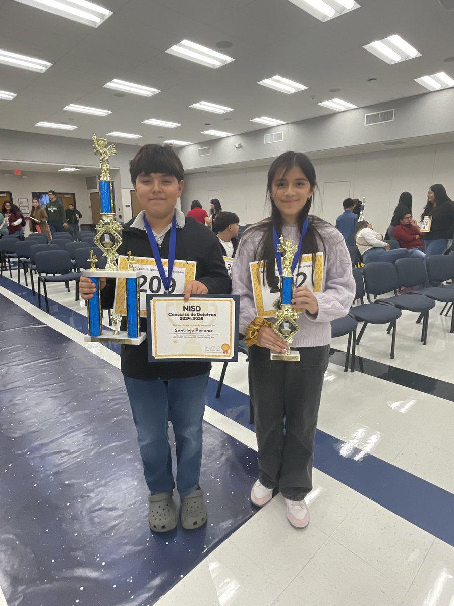 Guillermina Martinez (@guillermina_mtz) on Twitter photo Congratulations to Luciana from <a href="/NISDVale/">Vale Middle School</a> for placing second in our districts Spanish Spelling Bee! Our EB students are #ShiningBright <a href="/NISD/">Northside ISD</a> <a href="/NisdBILESL/">NISD Bilingual & ESL</a> Congratulations to Luciana from <a href="/NISDVale/">Vale Middle School</a> for placing second in our districts Spanish Spelling Bee! Our EB students are #ShiningBright <a href="/NISD/">Northside ISD</a> <a href="/NisdBILESL/">NISD Bilingual & ESL</a>