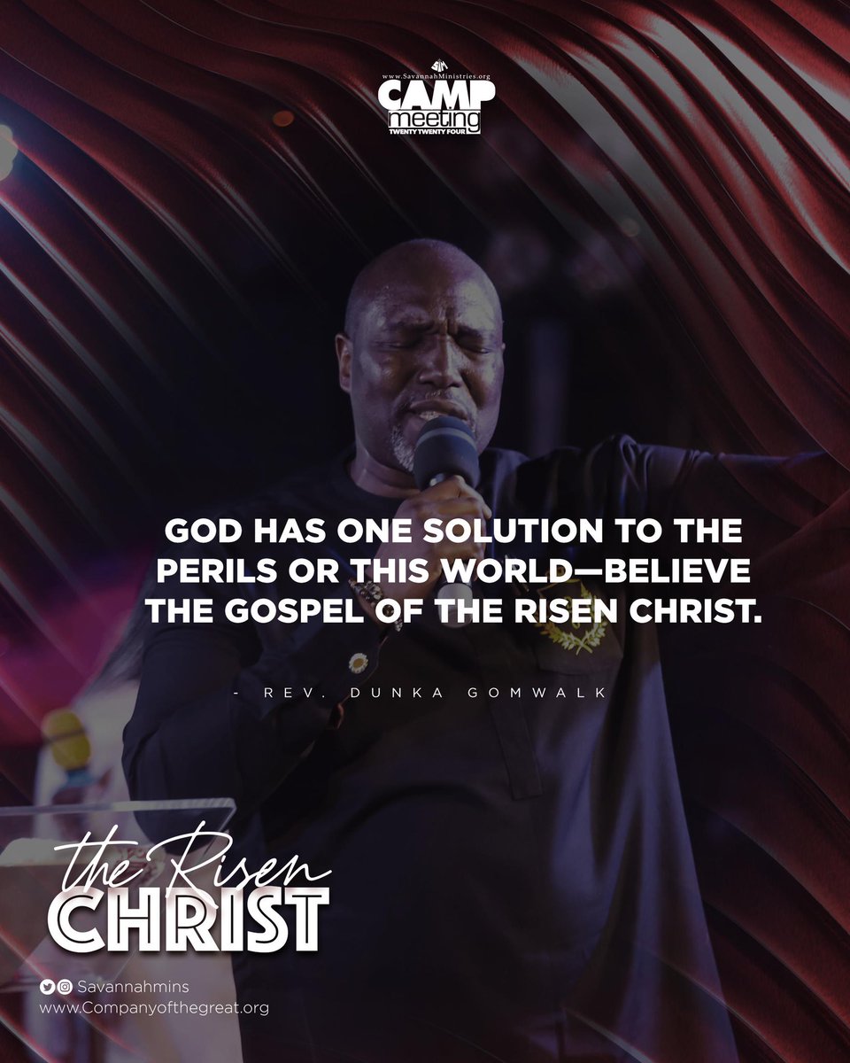 savannahmins's tweet photo. Rev @DunkaGomwalk in #SMCamp2024
The Gospel of #TheRisenChrist the only solution. https://t.co/2UWSdazhyF