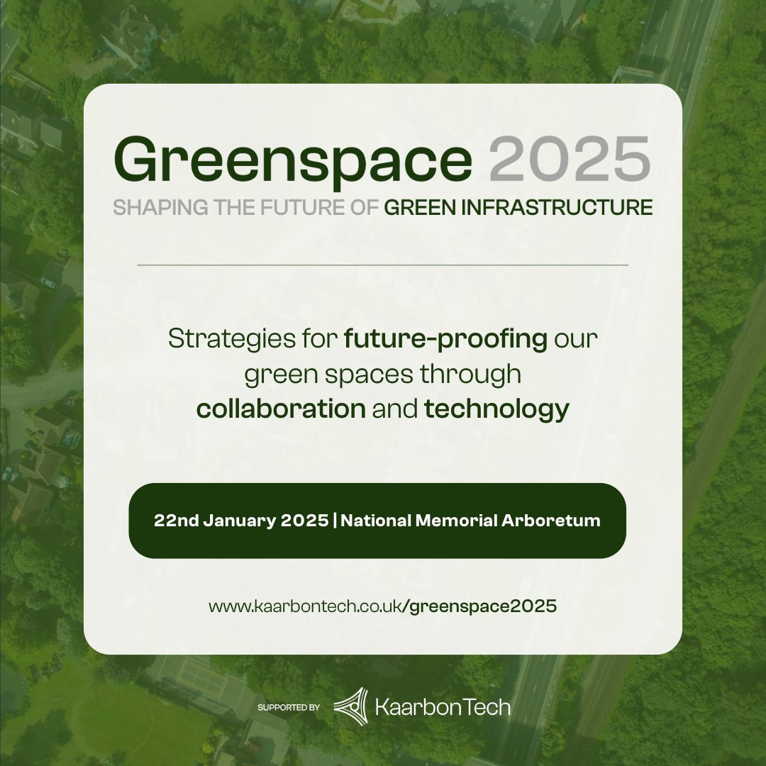 Strategies for future-proofing our green spaces through collaboration and technology.
kaarbontech.co.uk/greenspace2025
#Greenspace2025 #Parks #openspaces #highways #grass #trees #ClimateChange