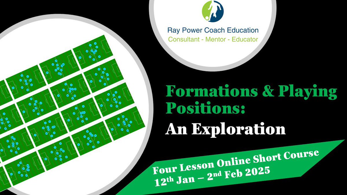 power_ray's tweet photo. 📝Open for REGISTRATION now!!

𝗙𝗼𝗿𝗺𝗮𝘁𝗶𝗼𝗻𝘀 &amp; 𝗣𝗹𝗮𝘆𝗶𝗻𝗴 𝗣𝗼𝘀𝗶𝘁𝗶𝗼𝗻𝘀 (𝗦𝗵𝗼𝗿𝘁 𝗖𝗼𝘂𝗿𝘀𝗲)

🗓️ 12 Jan - 2 Feb 2025

📚 Pre-Course Reading 

🎥 3 OnDemand Lessons

💻 1 Live Workshop

✅ Early bird / Pay plan

Video below 👇 ⚽️

https://t.co/H2XACOBFpk https://t.co/jKCokYOCwt