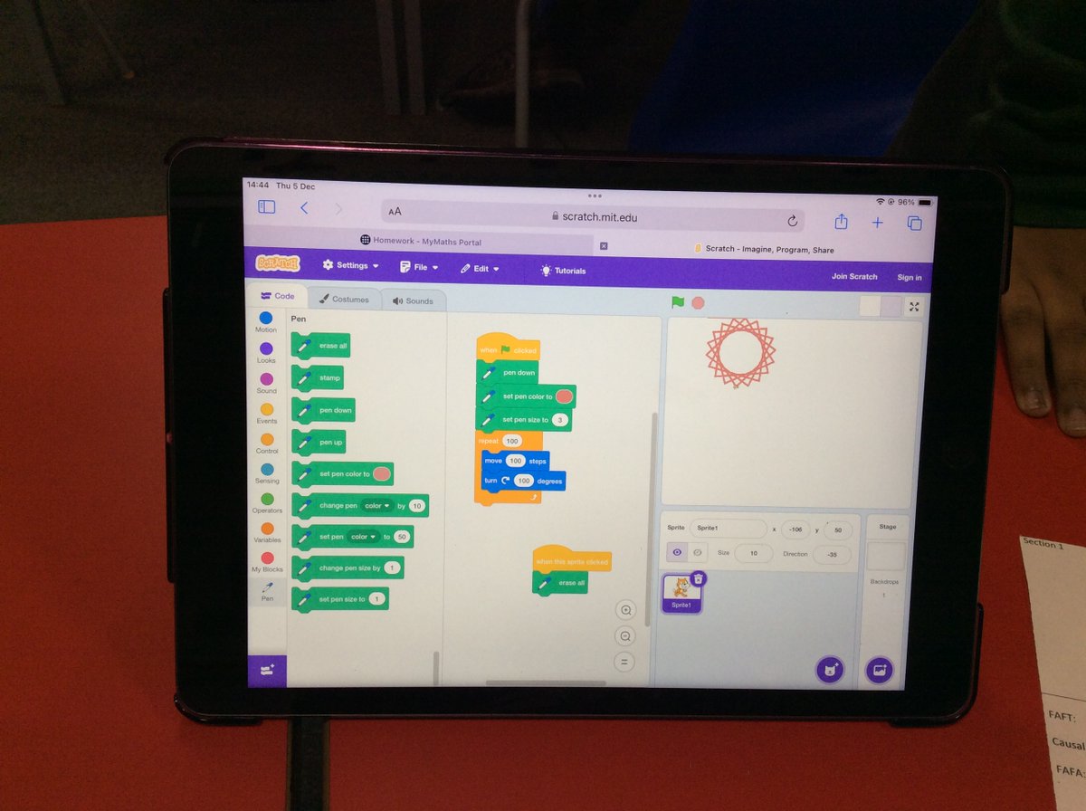 firsprimarysale's tweet image. #Y4Rowan combined their knowledge of shapes with their Scratch skills this afternoon. Using the Pen tool &amp;amp; Repeat blocks, they drew squares, triangles, pentagons and even some intricate patterns 🖌️💡
#FirsComputing