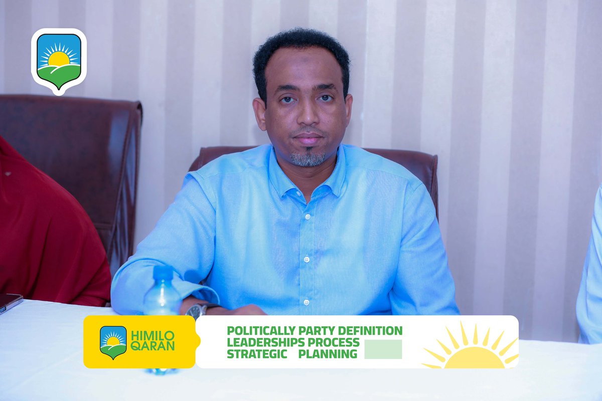 HimiloQParty's tweet photo. Hoggaanka Xisbiga Himilo Qaran ayaa ka qaybgalay tababar aqoon korarsi ah oo xarunta Xisbiga ee Muqdisho loogu qabtay qaar ka mid ah dhalinyarada Xisbiga. https://t.co/VKLyoDozNb