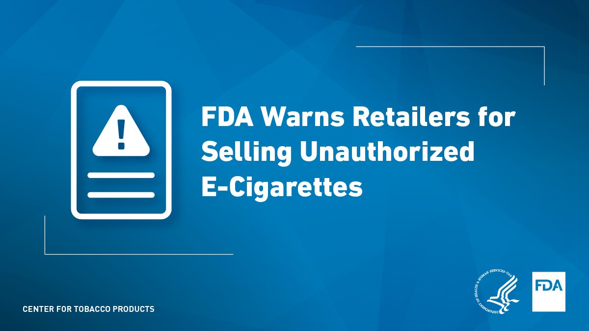 FDA announced the issuance of warning letters to 115 brick-and-mortar  retailers for selling unauthorized, youth-appealing e-cigarette products  marketed under popular brand names, including Geek Bar Pulse, Geek Bar  Skyview, Geek Bar Platinum,